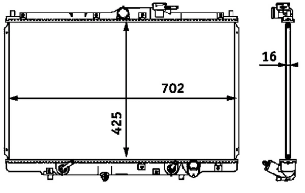 Радіатор CR547000S Mahle Original