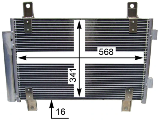 Конденсатор кондиціонера Mahle Original AC833000S ціна, від 90.72 USD