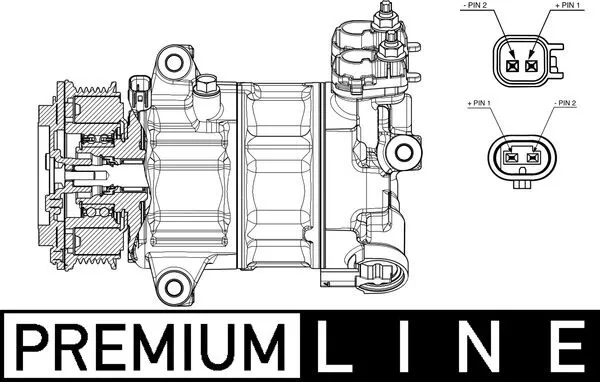 Насос кондиціонера Mahle Original ACP654000P