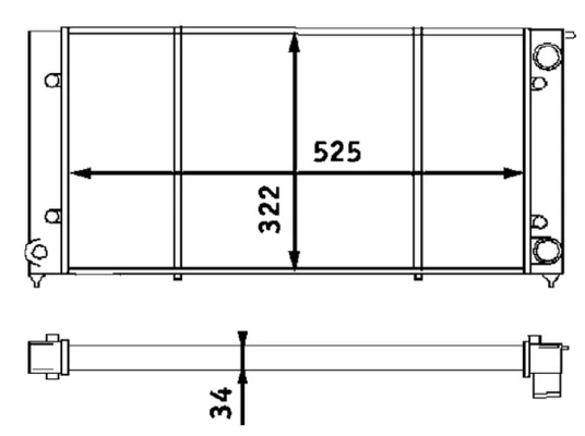 Радіатор CR340001S Mahle Original