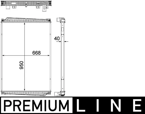 CR1149000P Mahle Original Радіатор охолодження двигуна