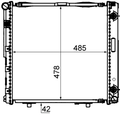 Радіатор CR292000S Mahle Original
