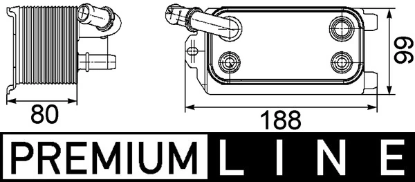 CLC72000P Mahle Original Радіатор охолодження, АКПП