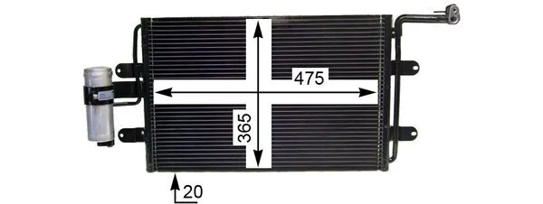 Конденсатор кондиціонера Mahle Original AC180000P ціна, від 57.01 USD