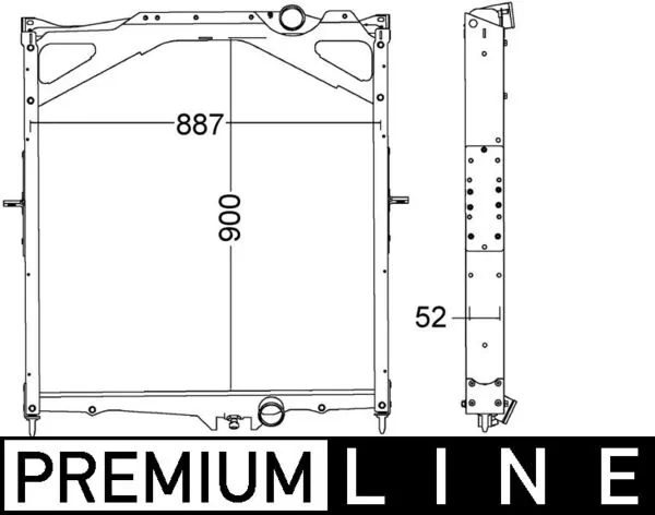 CR1556000P Mahle Original Радіатор охолодження двигуна