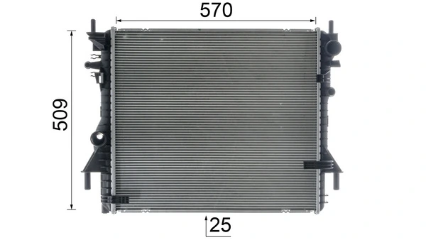 CR1937000P Mahle Original Радіатор охолодження двигуна
