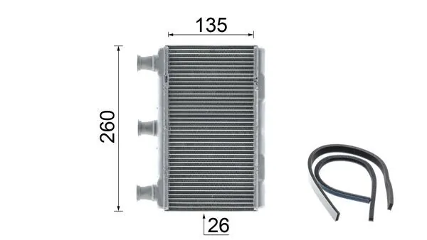 Радіатор обігрівача Mahle Original AH115000P
