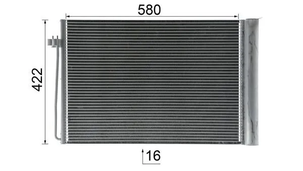 AC344000P Mahle Original Конденсатор