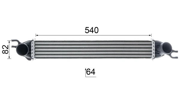 CI188000P Mahle Original Охолоджувач наддувочного повітря