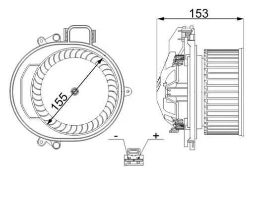 AB257000S Mahle Original Електромотор пічки