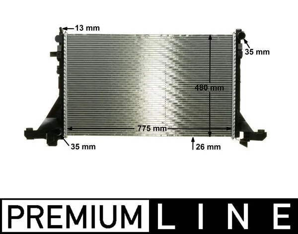 CR1770000P Mahle Original Радіатор охолодження двигуна