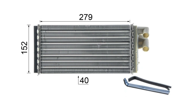 Радіатор обігрівача Mahle Original AH98000P