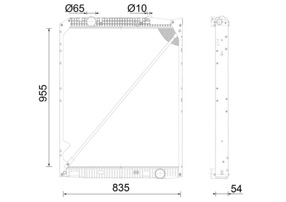 A9425001703 Mercedes Радіатор охолодження двигуна