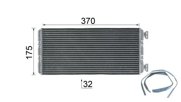 AH131000P Mahle Original Радіатор опалювача салону
