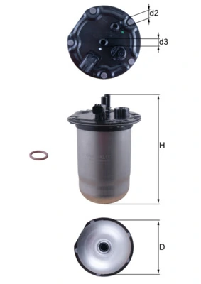 KL1132D Mahle Original Фільтр палива