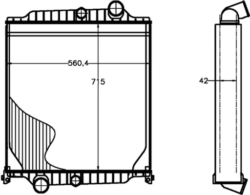 Купити 8113629 Volvo Радіатор двигуна