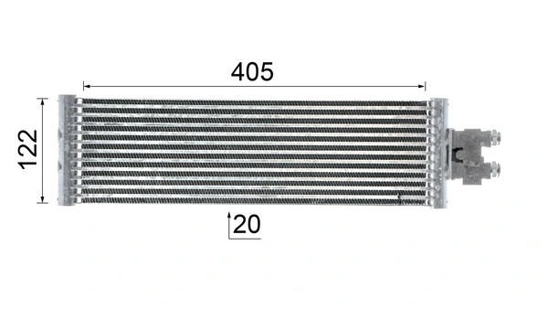 CLC64000P Mahle Original Радіатор охолодження, АКПП