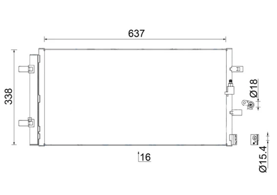 AC961000S Mahle Original Конденсатор