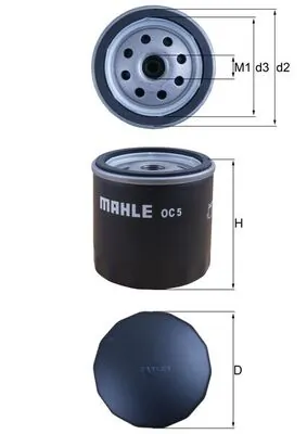 Масляний фільтр двигуна KIA Soul I хетчбек (AM) (2008 - 2013) ціна, від 8.86 USD