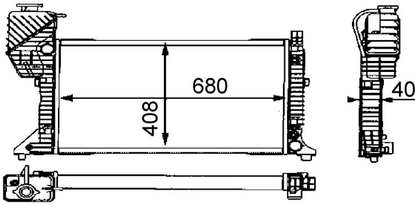 Радіатор CR682000S Mahle Original