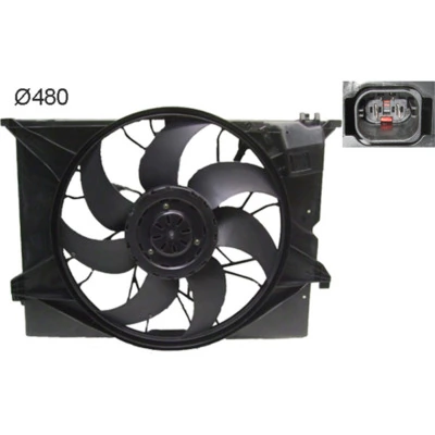 CFF486000S Mahle Original Дифузор радіатора охолодження, в зборі з мотором і крильчаткою