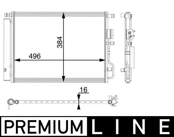 AC61000P Mahle Original Конденсатор
