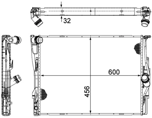 Радіатор охолодження Mahle Original CR1090000P