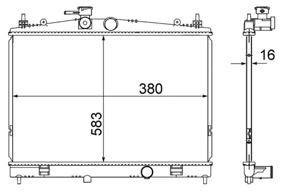 Радіатор CR856000S Mahle Original