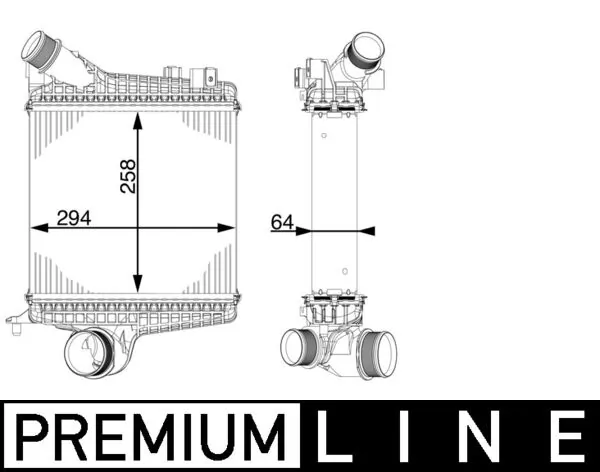 CI221000P Mahle Original Охолоджувач наддувочного повітря