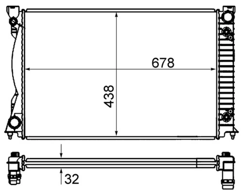 Радіатор CR842000S Mahle Original
