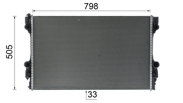 CR1163000P Mahle Original Радіатор охолодження двигуна