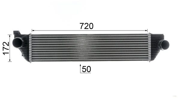 CI669000P Mahle Original Охолоджувач наддувочного повітря
