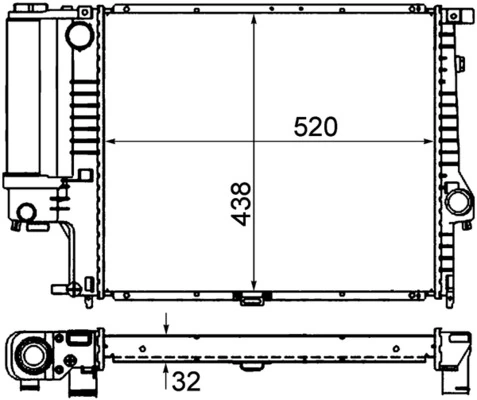 Радіатор CR327000P Mahle Original
