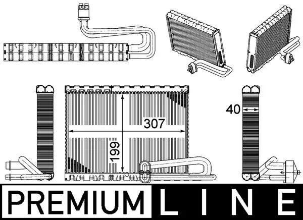 AE121000P Mahle Original Охолоджувач повітря
