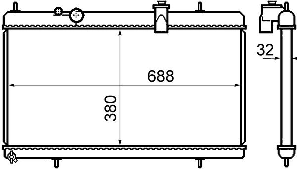Радіатор CR801000S Mahle Original