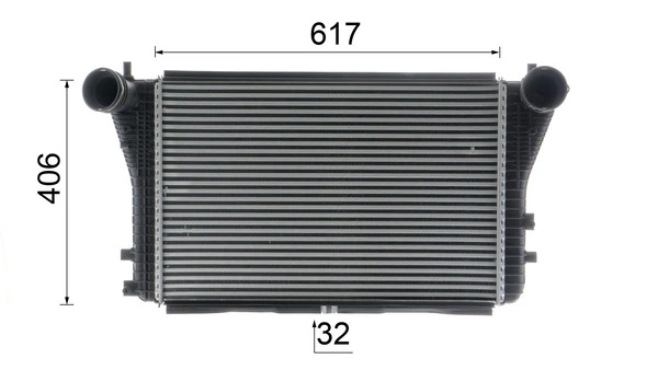 CI83000P Mahle Original Охолоджувач наддувочного повітря