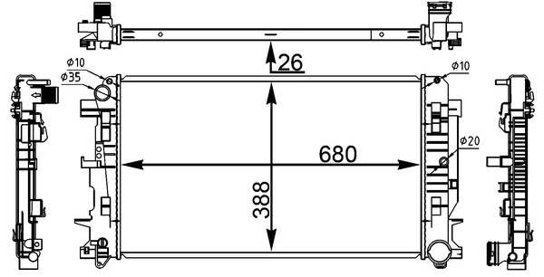 Радіатор CR1710000S Mahle Original