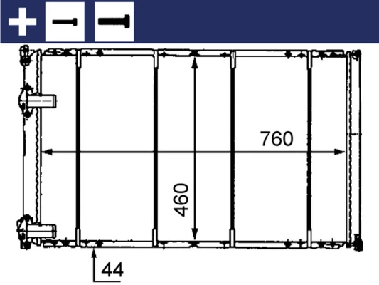 CR526000S Mahle Original Радіатор охолодження двигуна