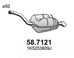 Купити Глушник, задня частина Volkswagen Golf VI AJ5