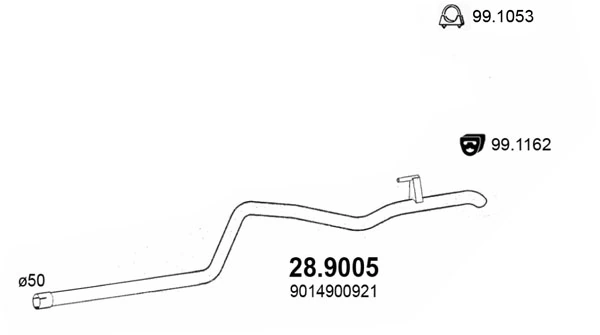 Глушилка задня Peugeot/Citroen E12876S