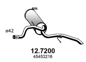 7169 Polmostrow Глушилка задня