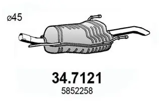 Купити 13158590 Opel Вихлоп