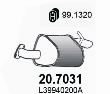 Вихлоп Mazda L39940200A ціна, від 52.74 USD