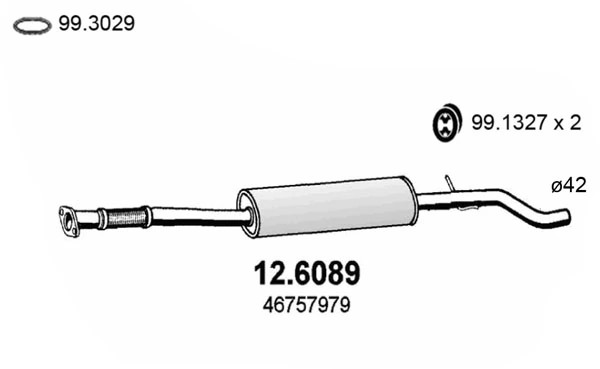 Купити BS286325 Bosal Вихлопна труба