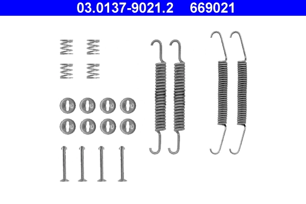 Купити 7550548 Fiat/Alfa/Lancia Монтажний комплект задніх барабанних колодок