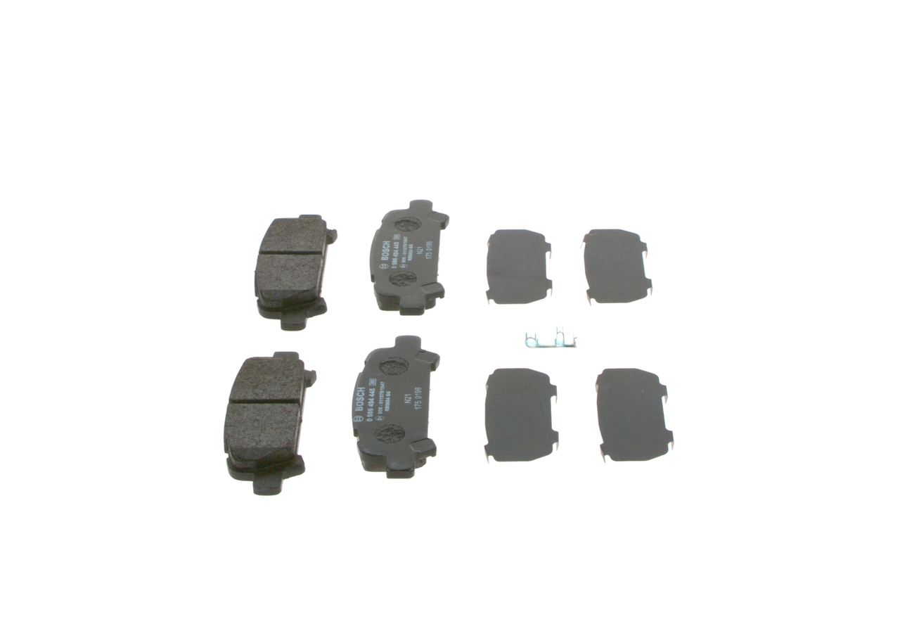 0986494445 Bosch Колодки гальмівні задні, дискові