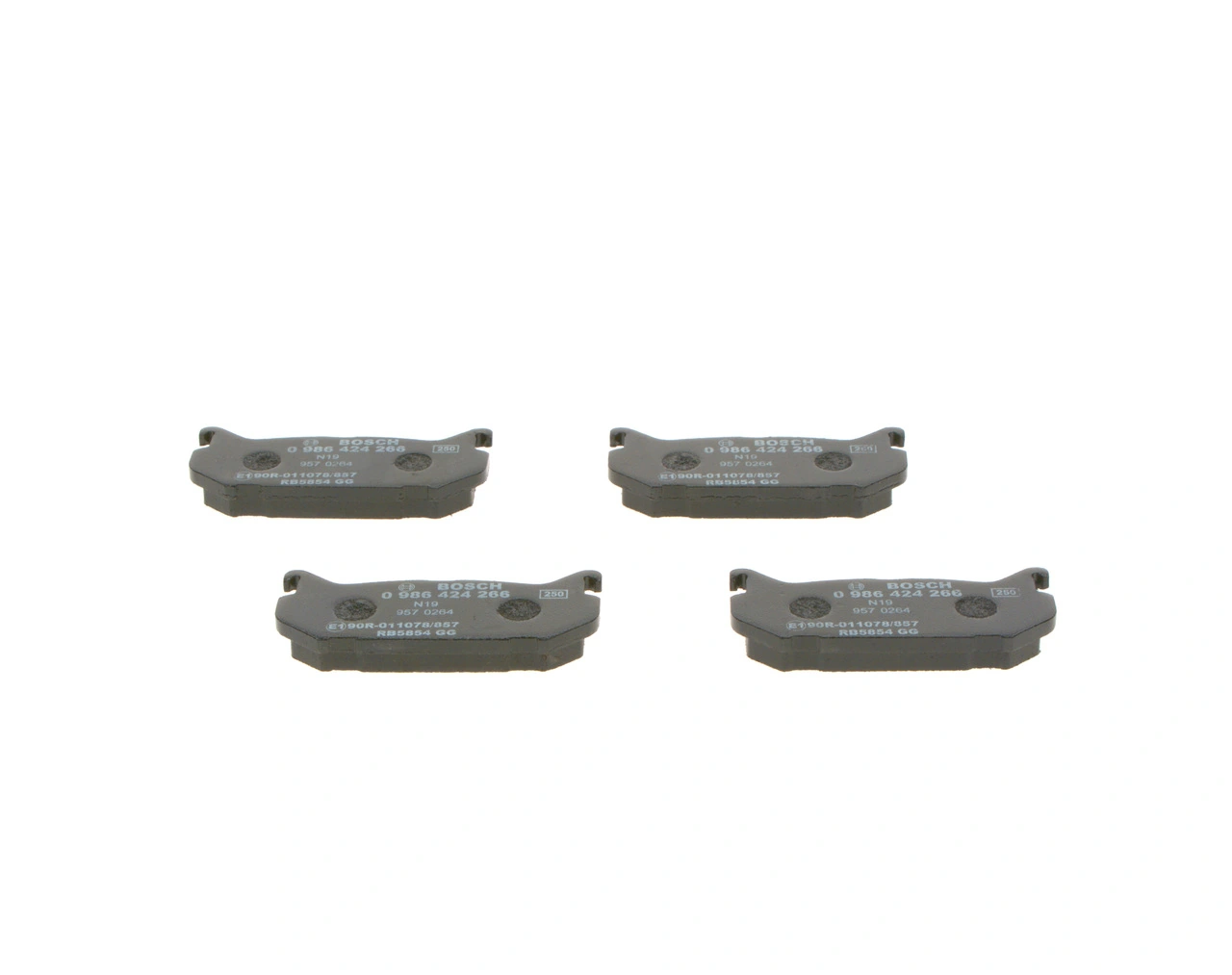 Задні дискові колодки Bosch 0986424266