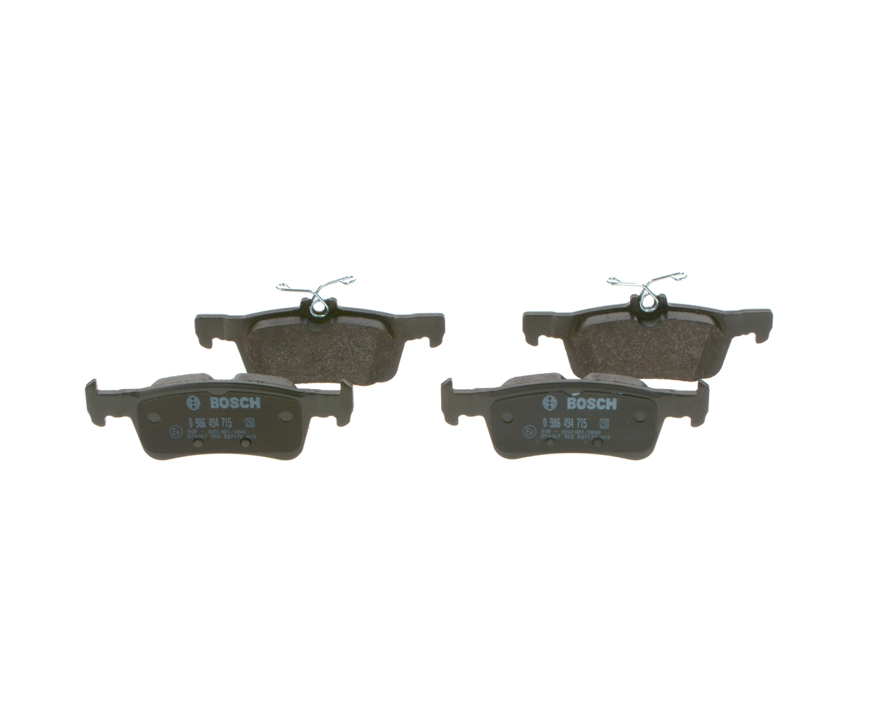 Задні гальмівні колодки Bosch 0986494715 ціна, від 24.66 USD