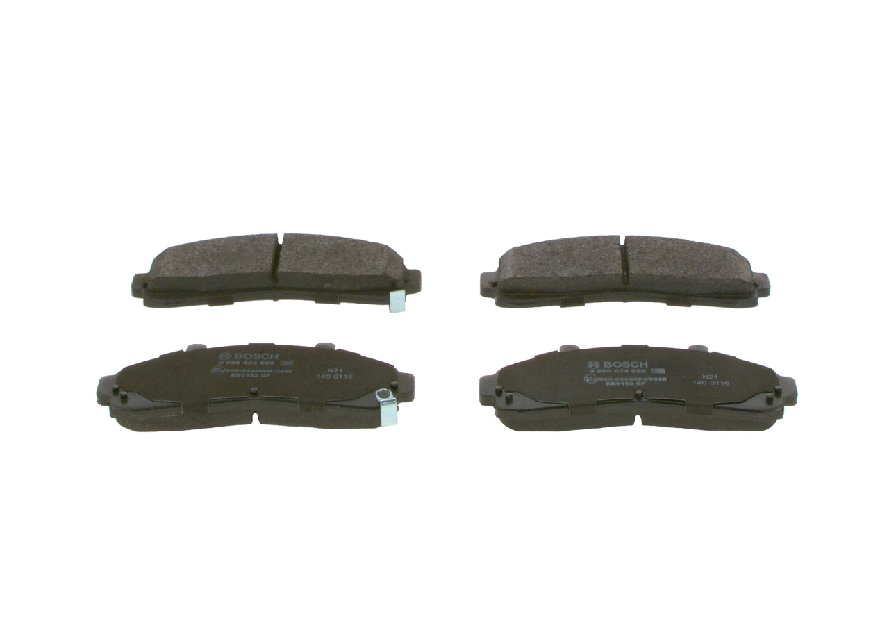 Купити 0986424656 Bosch Колодки гальмівні передні, дискові