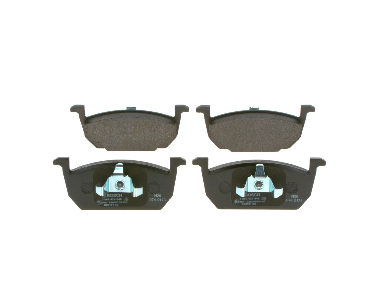 Гальмівні колодки Bosch 0986424846 ціна, від 37.19 USD
